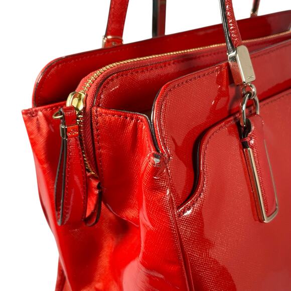 COACH Orange Red Shoulder Bag - Picture 8 of 16